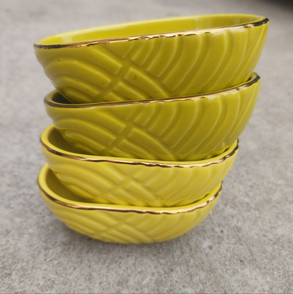 Tabitha Brown Avocado Dip Bowls Set Of 4 mid century modern Target Stoneware